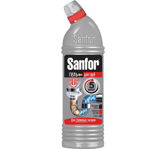 Изображение товара Гель для труб SANFOR 750 г 1559