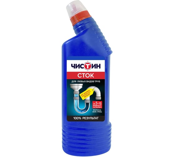 Изображение товара Средство для очистки канализационных труб ЧИСТИН 750г 24442