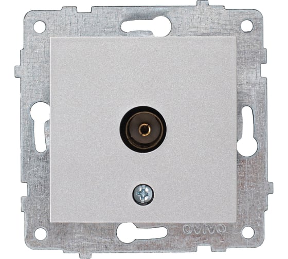 Изображение товара Механизм проходной TV розетки OVIVO серебро, 600-000310-224