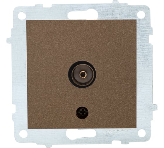 Изображение товара Механизм проходной TV розетки OVIVO мокко 600-000319-224