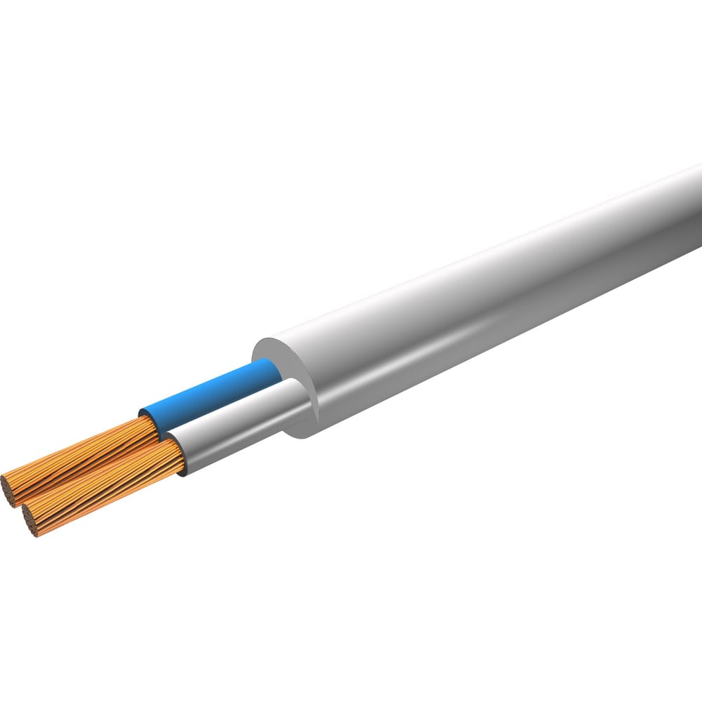 Изображение товара Провод ПВСн iTOK 2x1 ГОСТ белый 50 метров i-KPP-PVSN-210-50-W