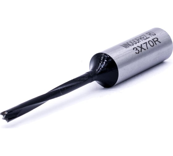 Изображение товара Сверло присадочное монолитное глухое ZY-90201R (3х70 мм; хв-к 10 мм; правое вращение) МНОГОФРЕЗ 6669