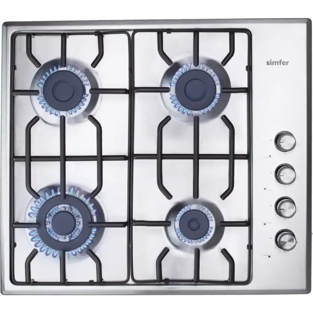 Изображение товара Газовая варочная поверхность Simfer с WOK-конфоркой и газ-контролем 60 см