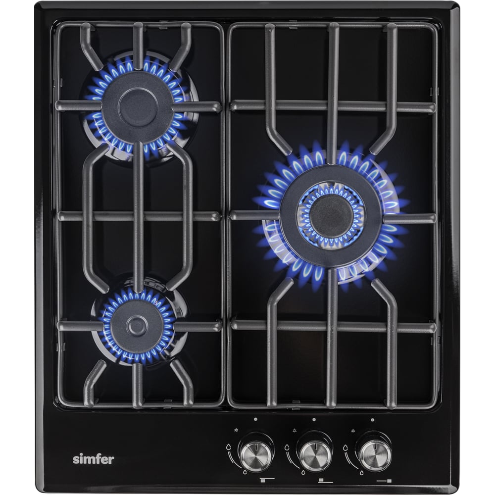 Изображение товара Газовая варочная поверхность SImfer решётки LAMA черный H45V35B571