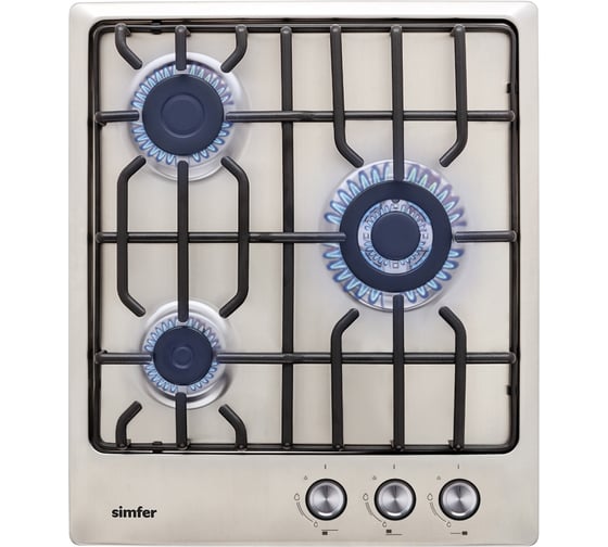 Изображение товара Газовая варочная поверхность SImfer решётки LAMA, газ-контроль, WOK-конфорка H45V35M571