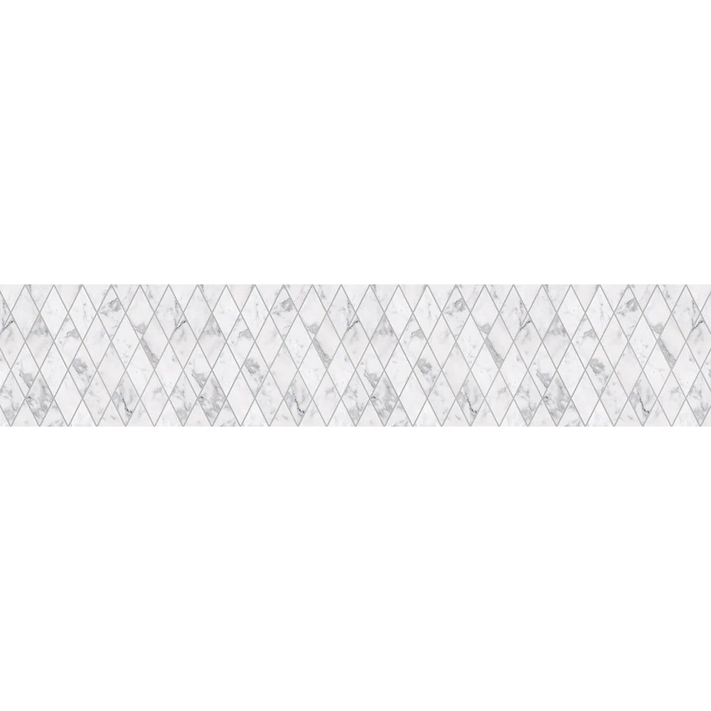 Панель для кухонного фартука ФАРТУКОФФ лоток универсальный полипропилен ромб 31x51 см серый