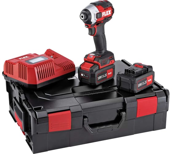 Изображение товара Аккумуляторный ударный винтоверт FLEX ID 1/4 18.0-EC HD/5.0 Set 520771