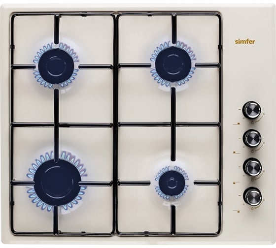 Изображение товара Газовая варочная панель SImfer Comfort с автоподжигом, бежевый H60Q40R400