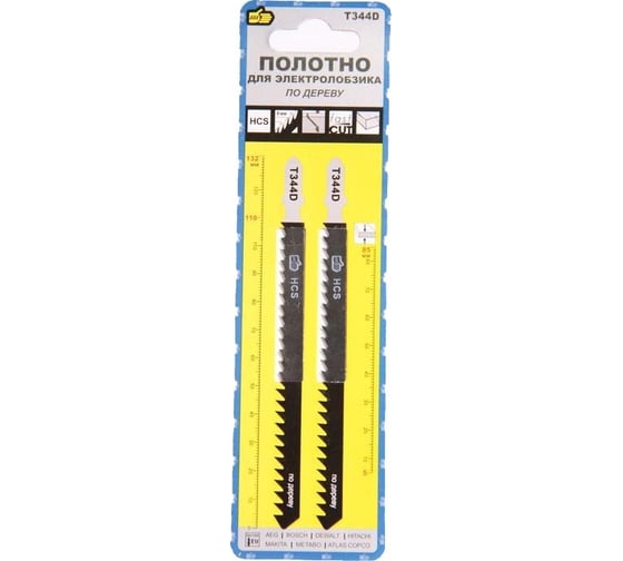 Изображение товара Полотно по дереву T344D 2 шт для электролобзика 888 6580840