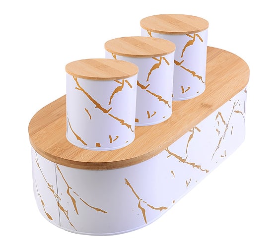 Изображение товара Набор MAYER&BOCH хлебница и 3 банки для сыпучих продуктов 31398 MB (х4)