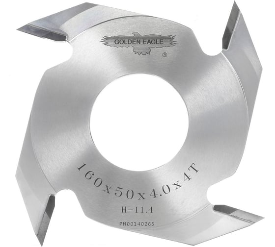 Изображение товара Фреза для сращивания HW 160x50x4 мм, z4, шип 4x11.4 мм Golden Eagle TL00001118