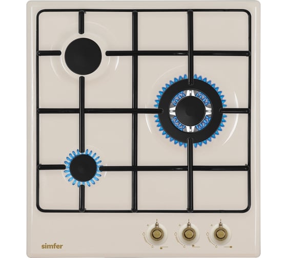 Изображение товара Газовая варочная панель SImfer WOK-конфорка, газ-контроль, бежевая H45V35O517