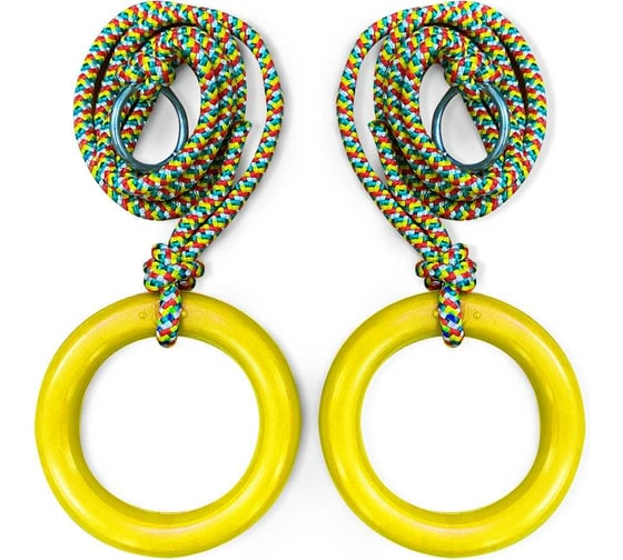 Изображение товара Гимнастические детские кольца BARFITS желтый м091ж