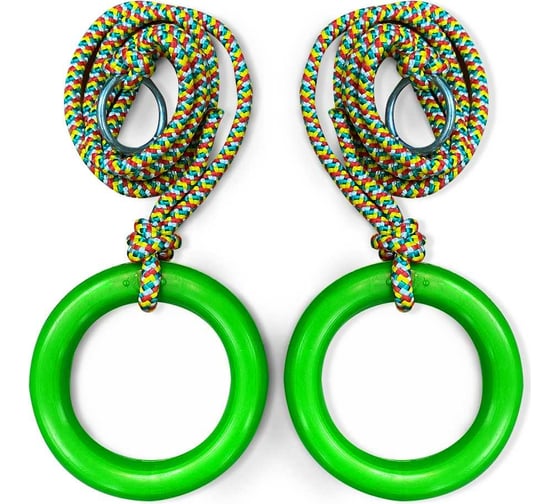 Изображение товара Гимнастические детские кольца BARFITS Зеленый м091з