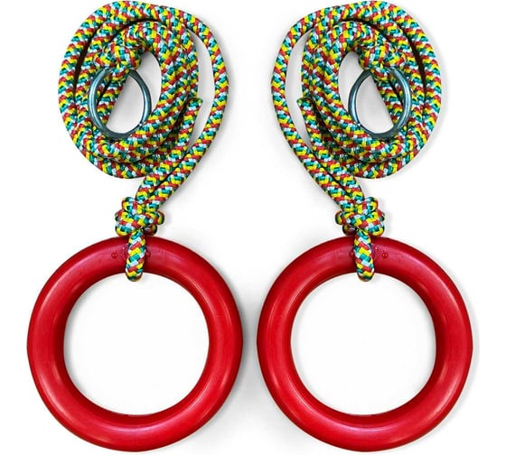Изображение товара Гимнастические детские кольца BARFITS красный м091к