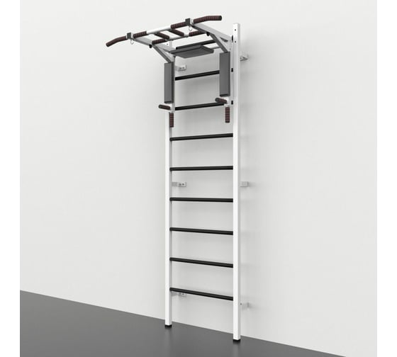 Изображение товара Шведская стенка BARFITS Турник-Брусья-Пресс 3 в 1 PREMIUM, белый 1181160823