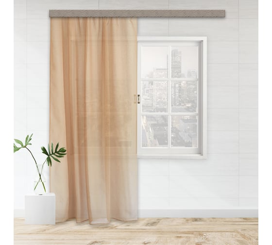 Изображение товара Штора witerra тюль лен 150x275 см какао 46277