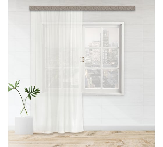 Изображение товара Штора witerra тюль лен 150x275 см шампань 100220