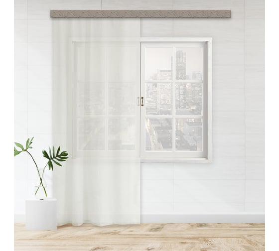 Изображение товара Штора witerra тюль лен 500x275 см шампань 99980