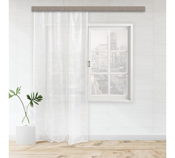 Изображение товара Штора witerra тюль с резиновым рисунком jyp002 цветы 500x260 см 100654