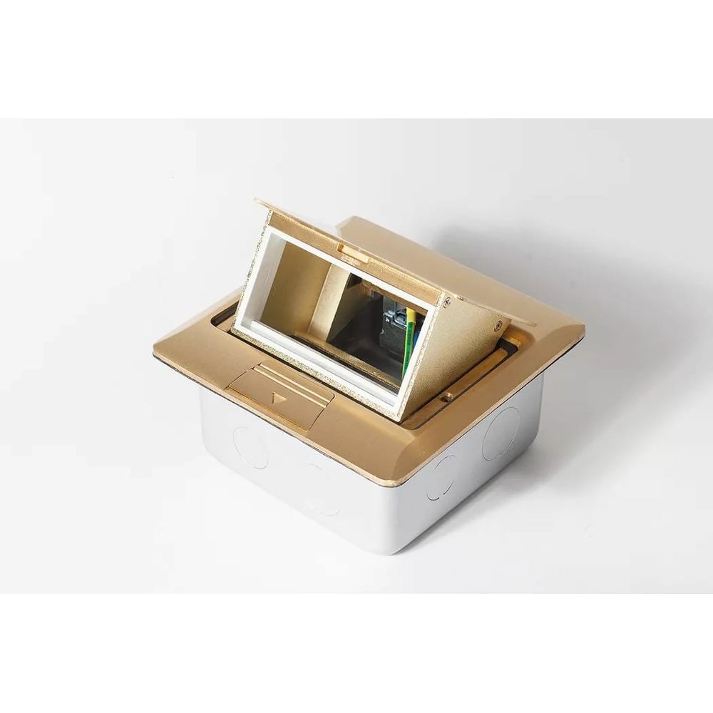 Люк на 2 поста SPL 45x45, латунь, с металлической коробкой, IP44 300003