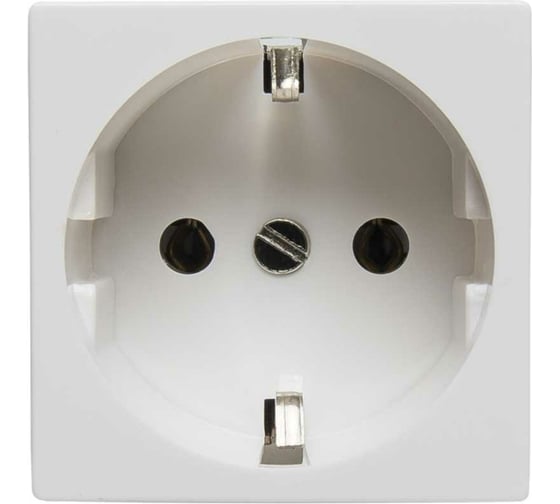 Изображение товара Электрическая розетка 2К+З, белый, 10 шт. SPL 200001