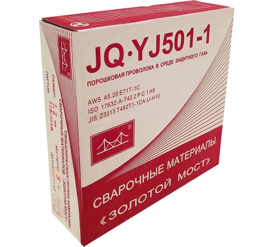 Изображение товара Проволока сварочная порошковая JQ.YJ501-1/Е71Т-1С 1.2 мм, 5 кг GOLDEN BRIDGE 121