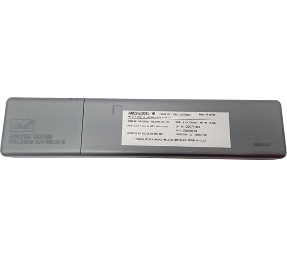 Изображение товара Электроды для нержавеющих сталей A002/E308L-16 4 мм, 2.5 кг, аналог OK 61.30 GOLDEN BRIDGE 818