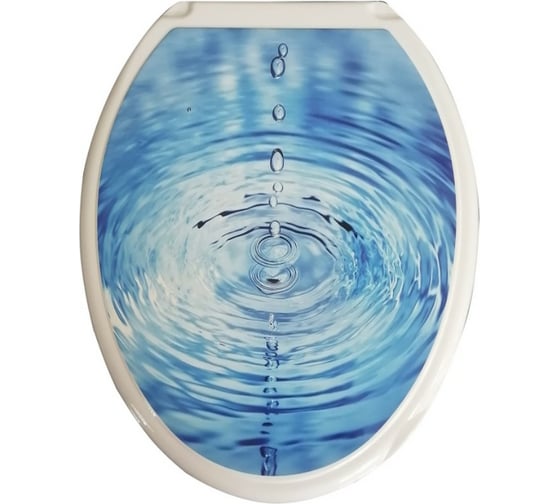 Изображение товара Сиденье для унитаза Росспласт "Универсал Декор" Капля 545410