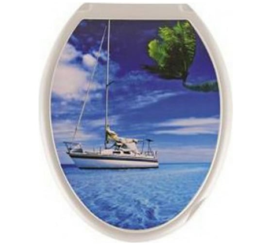 Изображение товара Сиденье для унитаза Росспласт "Универсал Декор" Яхта 523685