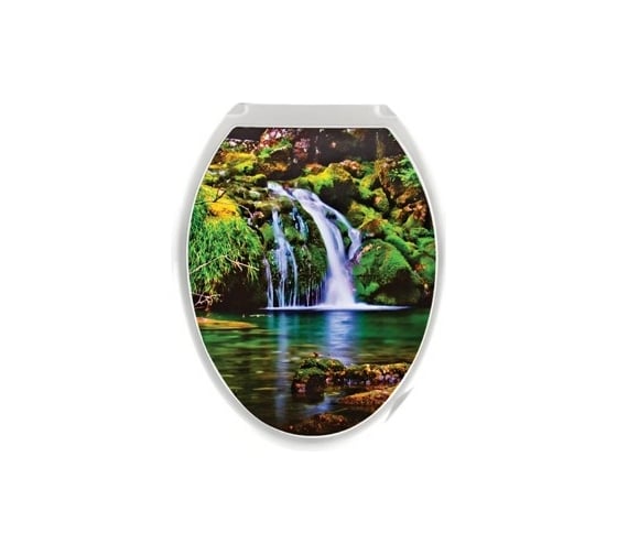 Изображение товара Сиденье для унитаза Росспласт "Универсал Декор" Водопад 509475