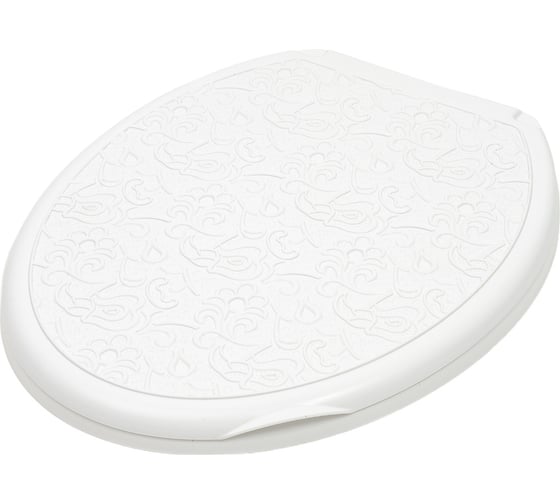 Изображение товара Сиденье для унитаза Росспласт "Универсал Декор" Ажур белое 529574