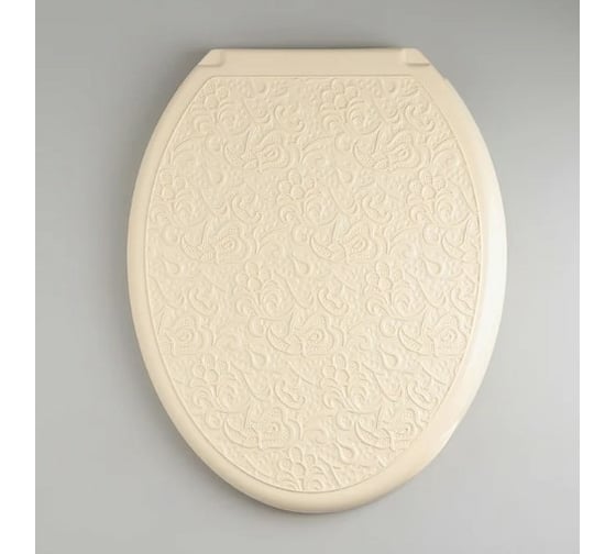 Изображение товара Сиденье для унитаза Росспласт "Универсал Декор" Ажур слоновая кость 529577