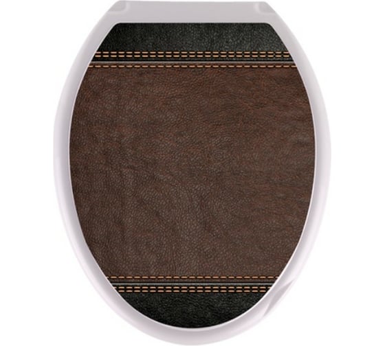 Изображение товара Сиденье для унитаза Росспласт "Универсал Декор" Кожа 531101