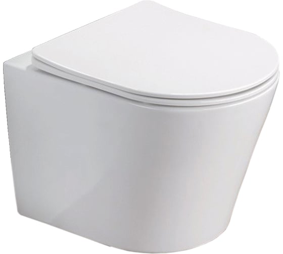 Изображение товара Подвесной унитаз Azario Atrio аналог Vento, с сиденьем микролифт, 490x365x360мм AZ-2330 00079551