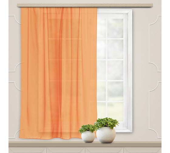 Изображение товара Штора witerra вуаль, 140x145 см, персик 46080