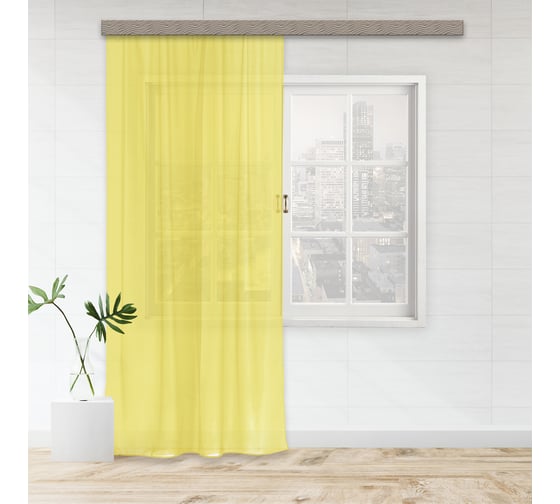 Изображение товара Штора witerra вуаль, 150x260 см, светло-желтая 10412