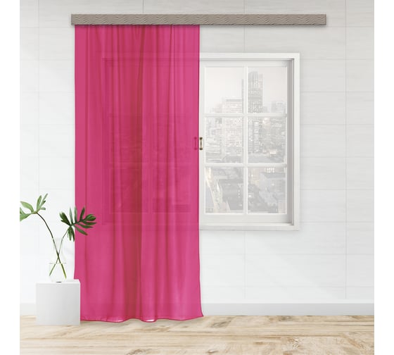 Изображение товара Штора witerra вуаль, 150x260 см, бордо 10423