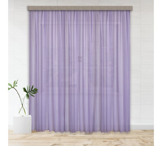 Изображение товара Штора witerra вуаль, 500x260 см, сиреневая 10312