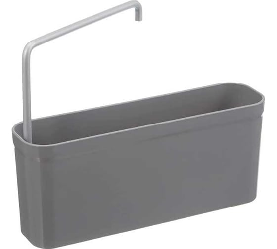 Изображение товара Кухонный органайзер для моющих средств PRIMANOVA KIEV с вешалкой для тряпки (серый), 27x14,5x7 см M-E78-07