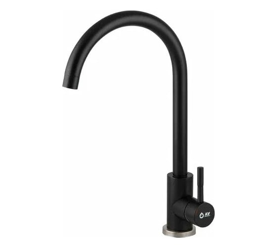 Изображение товара Смеситель для кухни AV Engineering SUS 304 AVZAR4-A304BK D35 черный AVZAR4-A304BK-732