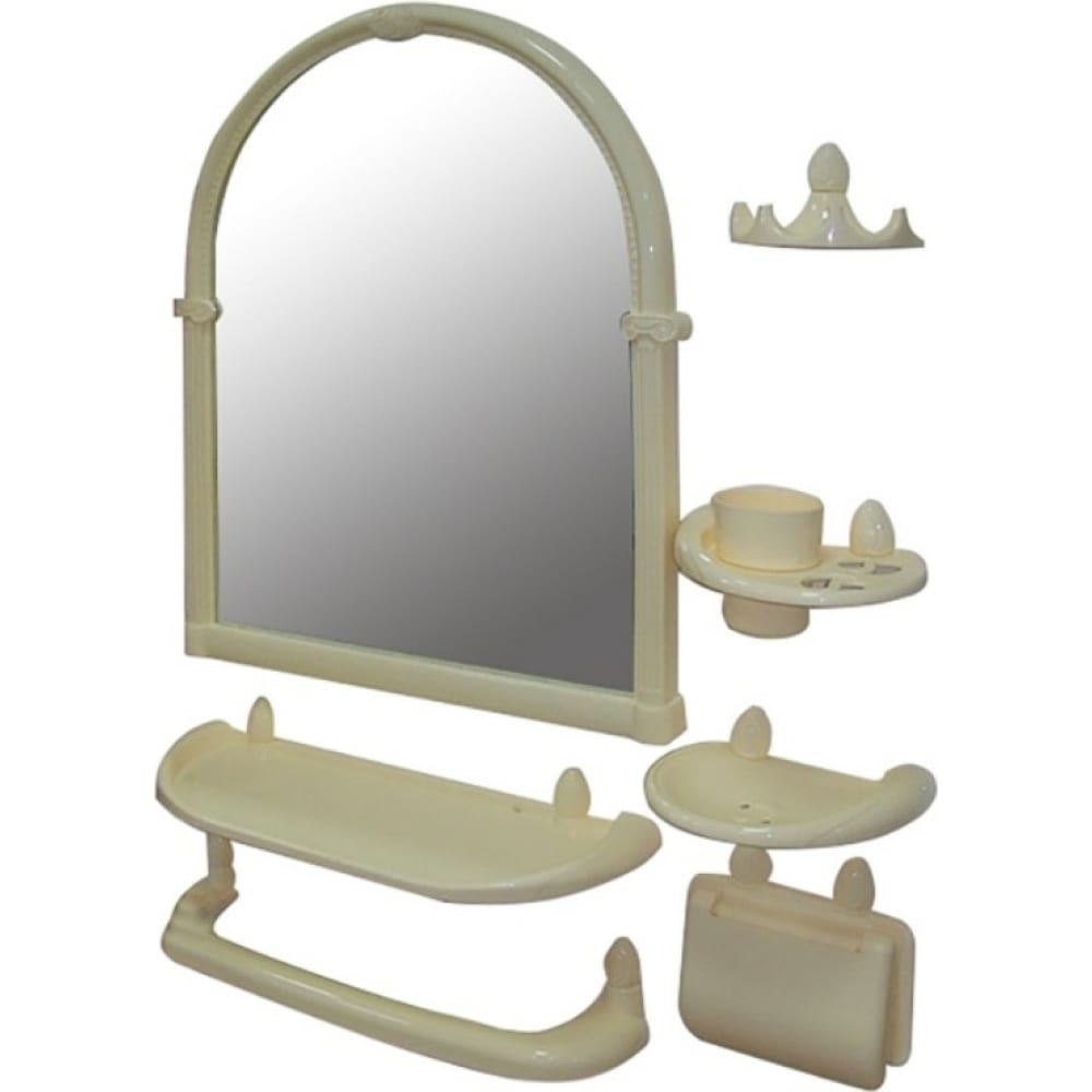 Набор для ванной комнаты РОССПЛАСТ зеркало для ванной комнаты минск с подсветкой 2 6 х 60 х 60 см