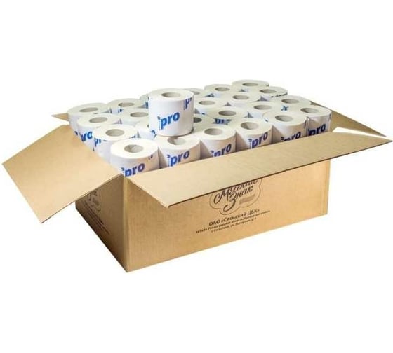 Изображение товара Туалетная бумага Protissue 1-сл 1 рул/уп, 54 м, 72 стандарт pro белая Г-С204н