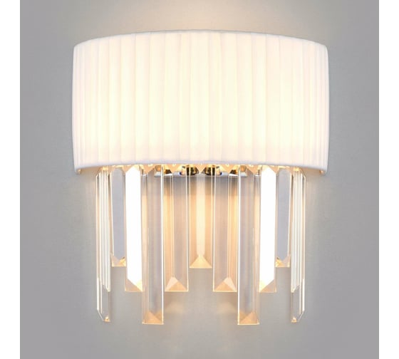 Изображение товара Настенный светильник Eurosvet 10122/2 хром/прозрачный хрусталь a055332