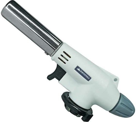Изображение товара Газовая горелка vertextools "БЕЛАЯ КЕРАМИКА" с пьезорозжигом 0836