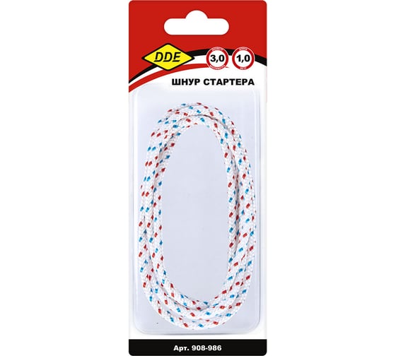 Изображение товара Шнур стартера в блистере 3 мм, 1 м DDE 908-986