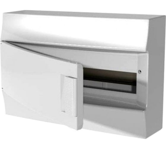 Изображение товара Настенный бокс ABB mistral41 18 модулей, непрозрачная дверь, с клеммами, белый 1SLM004102A3104