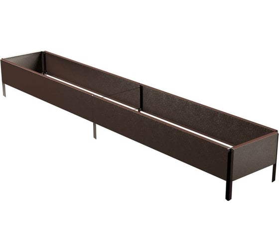 Изображение товара Готовая оцинкованная грядка Delta-Park GX 0.32x1.9 м, коричневая 30020GX_32190Br