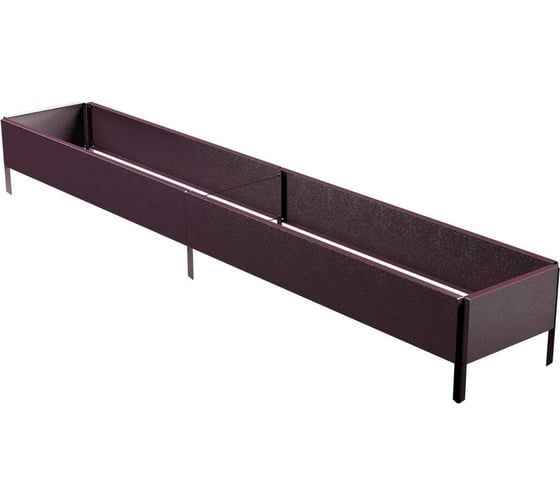 Изображение товара Готовая оцинкованная грядка Delta-Park GX 0.32x1.9 м, коричнево-красная 30020GX_32190Ch