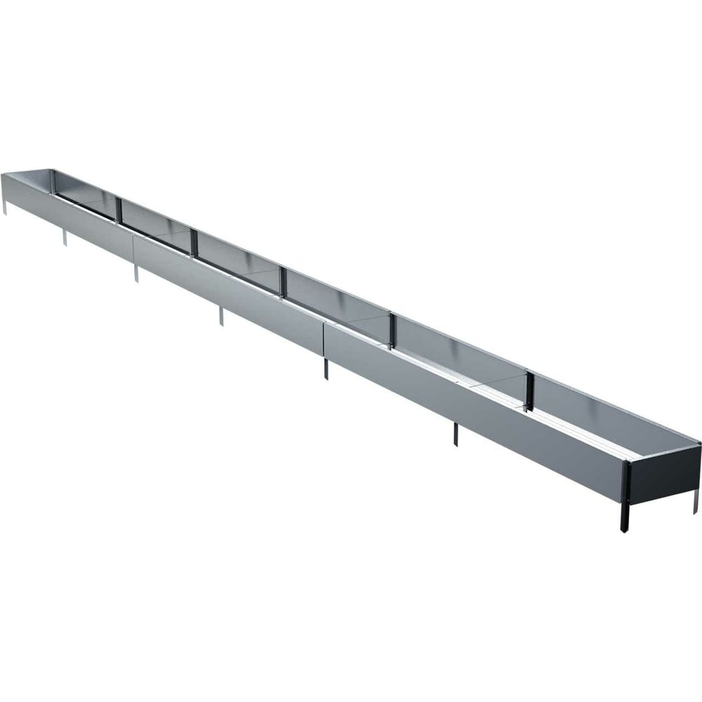 Изображение товара Готовая оцинкованная грядка Delta-Park GX 0.32x5.7 м серебристая для огорода